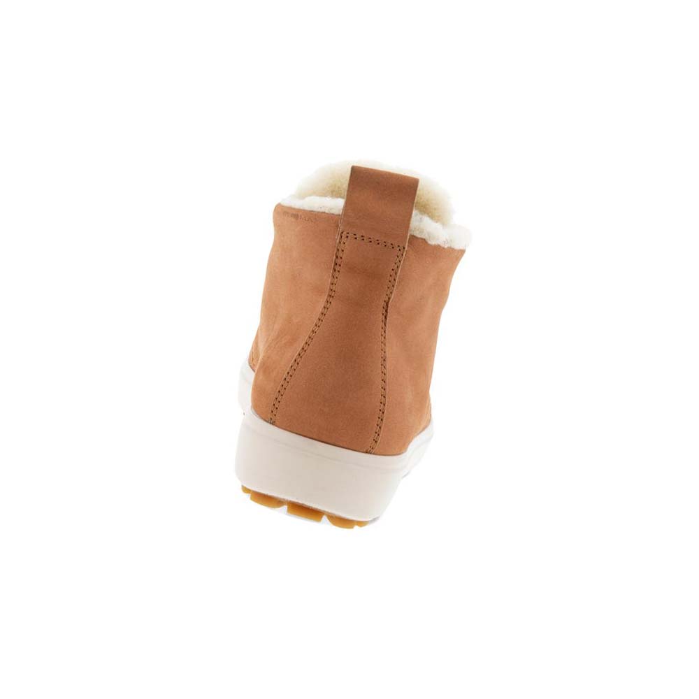 Női Ecco Soft 7 Tred Shearling Ankle Csizma Barna | HU 44XYU